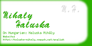 mihaly haluska business card